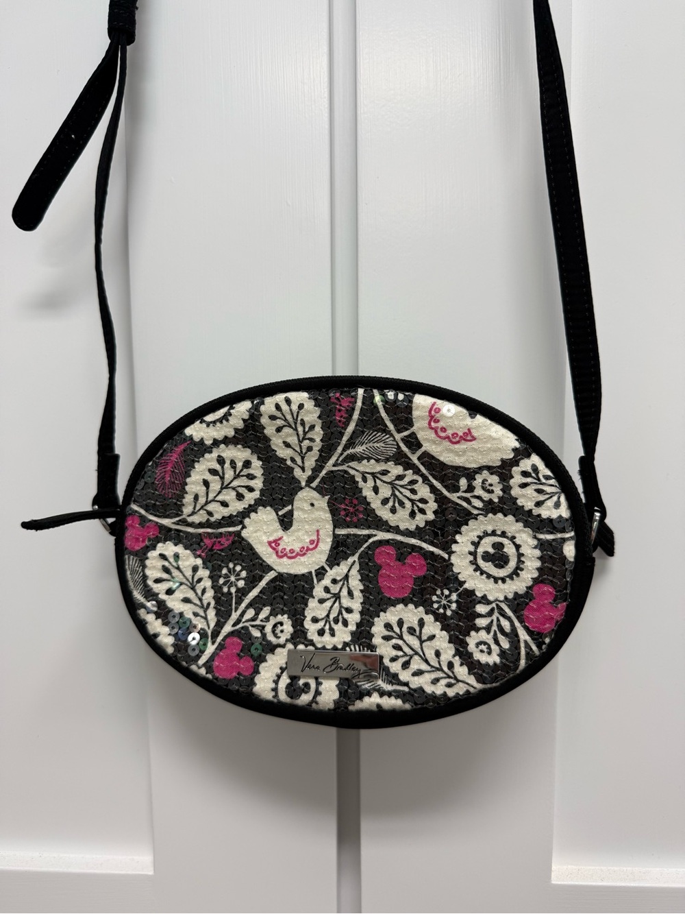 NWOT Vera Bradley Disney Mickey Meets Birdie Sequin Crossbody Purse